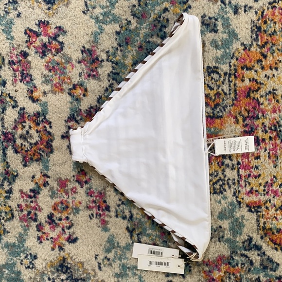 Vitamin A Swimwear Tulum Bottom in Marin Stripe L - Picture 10 of 10